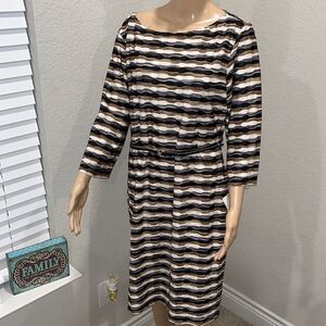 Vintage NWT-Sharagano noir belted dress